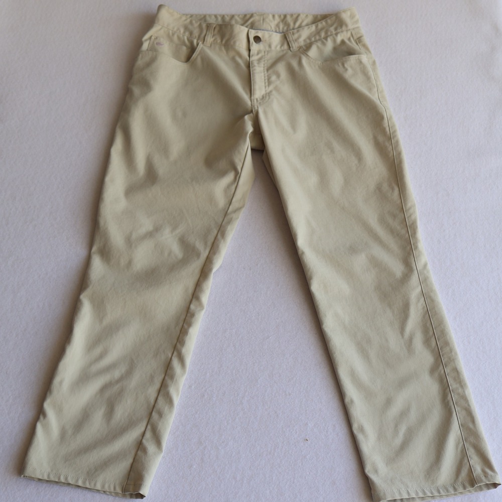 Peter Millar Pants Mens 32x29 Khaki EB66 Performance Five-Pocket Wicking